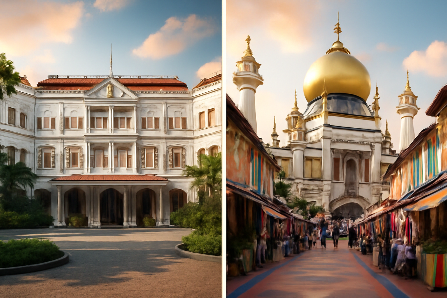 Explore the Legacy of Singapore’s Colonial and Malay History: Raffles Hotel and Kampong Glam