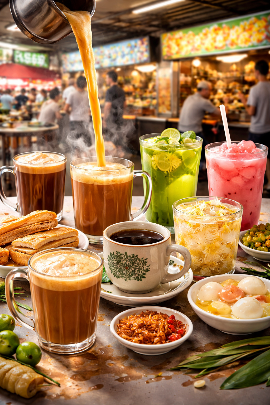 The Cultural Map in a Cup: Singapore Traditional Drinks from Kopi to Teh Tarik